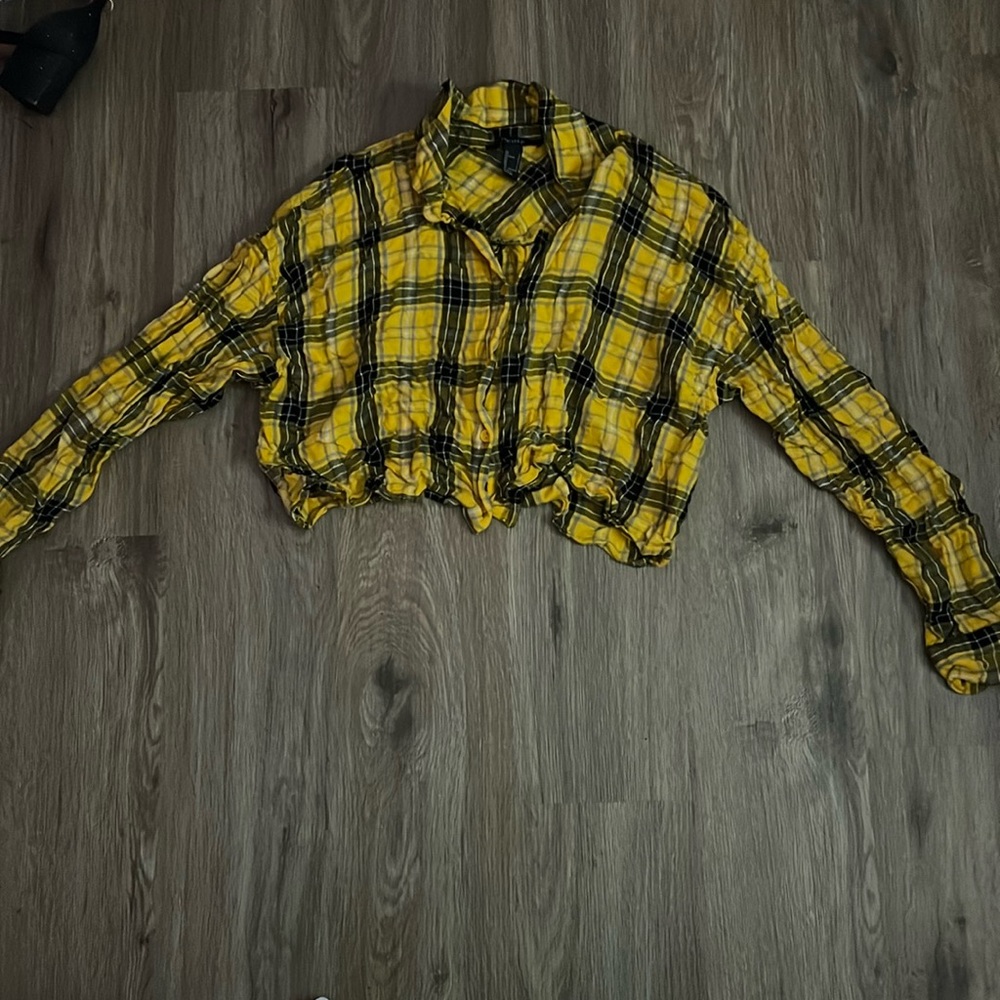 Yellow & Black Forever21 Top